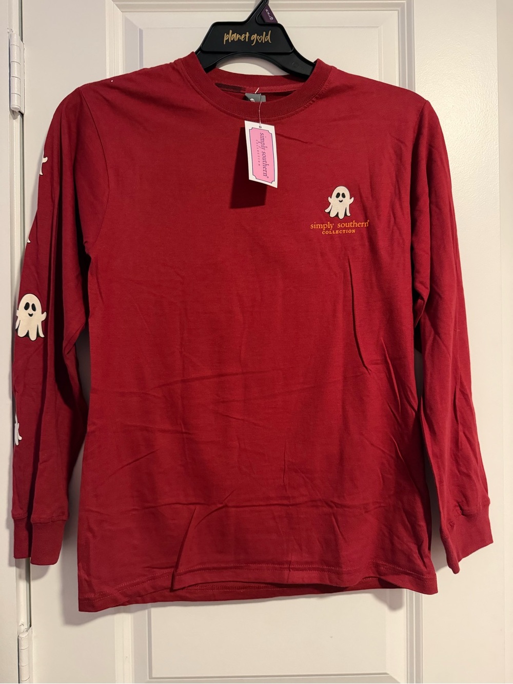 Women’s Simply Southern Long-Sleeve Red Ghost Tee